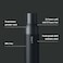 LARQ Bottle - Vacuum Insulated Stainless Steel Water Bottle, Non-PureVis, Thermos Bottle, 17oz, Obsidian Black