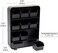 Mind Reader "Baggy" Tea Bag holder and Condiment Organizer, Black 4.33" L x 10.24" W x 13.11" H TBORG-BLK