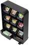 Mind Reader "Baggy" Tea Bag holder and Condiment Organizer, Black 4.33" L x 10.24" W x 13.11" H TBORG-BLK
