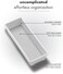 Madesmart Classic Drawer Bin, 9-Inch x 3-Inch Size, White