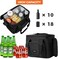 OPUX Insulated Collapsible Soft Cooler 9 Quart   Lunch Bag for Men, Small Travel Cooler for Camping, Family, BBQ, Picnic, Beach, Car, Soft-Sided Leakproof Lunch Box for Work   Fits 16 Cans (Back)