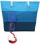 PortoVino Tote Beach Bag - Canvas Wine Purse with Hidden Spout and Dispenser Flask for Wine Lovers that Holds and Pours 2 bottles of Wine! Traveling, Concerts, Bachelorette Party - Seabreeze