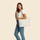 DALIX 'DALIX 22'' Heavy Duty Cotton Canvas Tote Bag (Zippered)'