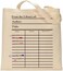 Universal Zone Library card tote bag. Library card with day due stamps handbag. Book Bag. Library bag. Market bag