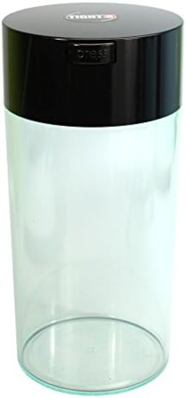 Tightpac America, Inc. 5oz to 24 ounce Vacuum Sealed Container - Clear Body/Black Cap