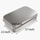 Hulless 6pcs Metal Hinged Tins Box Containers Mini Portable Small Storage Containers Kit Tin Box Containers, Small Tins with Lids, Craft containers, Tin Empty Boxes, Home Storage 3.7x2.3x0.8 inch.