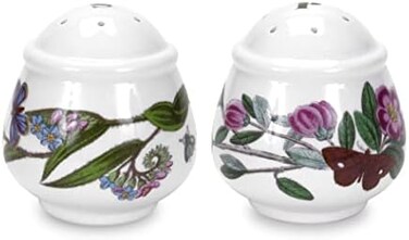 Portmeirion 602705 Botanic Garden - Salt &amp; Pepper (Romantic Shape),Green