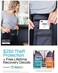 Peak Gear Travel Money Belt. Premium Quality Travel Wallet with RFID Blocking Fabric to Protect Credit Cards, Passports and Documents. Exclusive Theft Protection and 2 Recovery Tags   Regular   Black