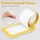 Travelambo 8 Pack Leather Luggage Travel Bag Tags Yellow