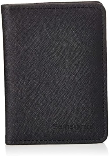سامسونايت محفظة لجواز السفر بتقنية تحديد الهوية بموجات الراديو، اسود، مقاس واحد، محفظة لجواز السفر بتقنية تحديد الهوية بموجات الراديو
