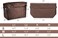 Vercord Handbag Purse Organzier Bag in Bag Large Capacity Insert Sturdy 11 Pockets (coffee)