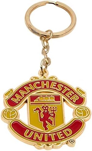 Manchester United Club Licensed Man Utd Crest Keyring, Manchester United F.c., One Size, Pride