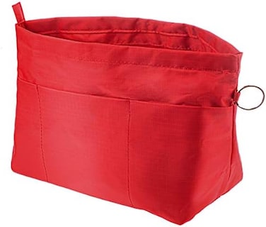 Vercord Purse Organizer Insert Bag Tote Handbags Pocketbook Inserts Organizers Zipper 11 Pockets Red Large