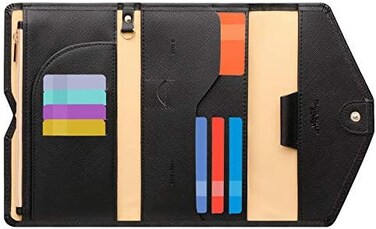 محفظة جواز السفر RFID متعددة الأغراض من Zoppen (إصدار 4) حامل منظم