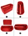 LEXSION Felt Purse Bag Organizer Insert with zipper Bag Tote Shaper Fit Speedy Neverful PM MM, 2-Red, XL