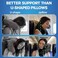 J-pillow Travel Pillow Plus Wrap. Chin Supporting Travel Pillow for Airplane Sleeping - Flight Pillow Supports Your Head, Neck &amp; Chin, 2024 Updated Version (Black/Silver)