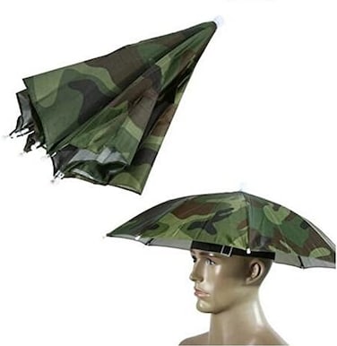 Accinouter Inoutdoorkit Umbrella Hat, Colorful Folding Headwear 26&rdquo;, Elastic Headband Sun Rain Umbrella Hat Cap For Party, Fishing And Gardening, Prefect For Kids