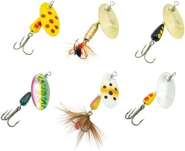 Panther Martin Fishing Lures 6-Pack All Time Greatest Fish Catcher World Famous Spinning Lures in Value Kit Spinners for Trout, Salmon, Panfish, Bass, Crappie &amp; Perch