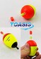 Toasis Fishing Drift Floats 5pcs Soft EVA Foam Slip Bobbers Assorted Sizes with Glow Sticks and Snap Connectors