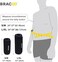 Bracoo Premium Waist Trimmer Wrap, Sweat Sauna Slim Belly Belt for Men and Women - Abdominal Waist Trainer, weight less, Increased Core Stability, Metabolic Rate, SE22