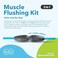 RAD Muscle Flushing Kit I Myofascial Release Tool Kit with Steel Massage Stick and Travel Foam Roller for Self Massage, Mobility and Recovery