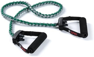 SPRI Braided Xertube Resistance Bands &ndash; Premium Exercise Band for Men &amp; Women &ndash; Workout Equipment for Home Gym Fitness Training &ndash; Comfort Grip for Strength, Weights, and Resistance