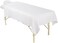 ForPro Professional Collection Premium Microfiber 3-Piece Massage Sheet Set, White, Ultra-Light, Stain, and Wrinkle-Resistant Includes Massage Flat and Fitted Sheet and Massage Face Rest Cover