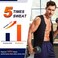 Wonderience Men Waist Trainer Vest for Weightloss Hot Neoprene Corset Body Shaper Zipper Sauna Tank Top Workout Shirt (Large)