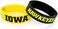 aminco NCAA Silicone Rubber Bracelet, 2-Pack