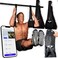 Vikingstrength AB straps - Premium Padded Home Gym Exerciser Ab Slings pair for pull up bar - Hanging Leg Raiser Fitness for six pack - Workout Equipment for Men &amp; Women, Bag and V-Strength Workout