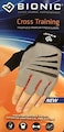 قفازات رجالي من Bionic Glove بدون أصابع متقاطعة مع تقنية ملائمة طبيعية، رمادي/برتقالي (زوج)