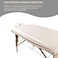 ForPro Professional Collection Waterproof Massage Table Cover, Protective Spa Treatment Sheet Set for Massage Tables, Machine Washable, includes Massage Fitted Sheet and Face Rest Cover, Natural