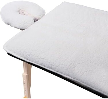 ForPro Professional Collection Premium Fleece Massage Pad Set, Natural, Extra Soft, Hypoallergenic, for Massage Tables, Includes Pad and Face Rest Cover, 31&rdquo; W x 72&rdquo; L