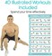 Vive Dumbbell Exercise Poster Home Gym Workout For Upper Lower Full Body Laminated Bodyweight Chart For Back Arm Core And Legs Free Weight Building Guide For Elderly
