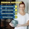 ProBody Pilates Mini Exercise Ball - 9 Inch Bender Ball For Stability, Barre, Pilates, Yoga, Core Training And Physical Therapy