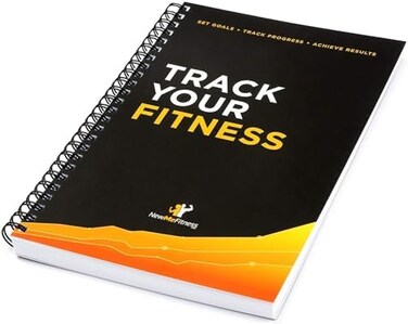 NewMe Fitness Journal for Women &amp; Men, Workout Planner and Exercise Log Book to Track Weight Loss, Muscle Gain, Gym, Bodybuilding Progress, Daily Personal Health Tracker - Pack of 1 (Fitness)