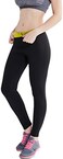 Vinmin Valentina Hot Thermo Body Shaper, Neoprene Slimming Long Pants, Workout Sauna Suit, Thighs Fat Burner, High Waist Tummy Control Shapewear, Weight Loss Bodysuit for Women, Black S - 4XL