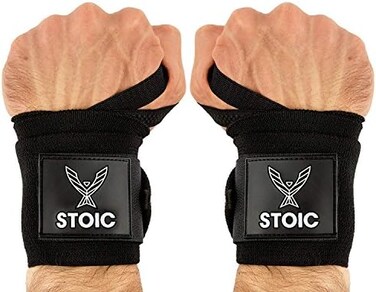 Stoic Wrist Wraps Weightlifting, Powerlifting, Cross Training, Bodybuilding with Thumb Loop. for Gym Workout, Men and Women Weight Lifting and Strength Training