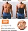 GainKee 100% Latex Men Waist Trainer Corsets With Steel Bone Sweat Belt Sauna Suit For Fitness Body Shaper