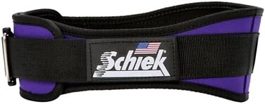 Schiek Sports 2004 Lifting Belt - 4.75' Inch Lower Back Support for Power Lifting - Heavy Duty One Way Buckle System