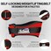 Schiek Sports 2004 Lifting Belt - 4.75' Inch Lower Back Support for Power Lifting - Heavy Duty One Way Buckle System