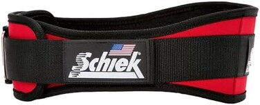 Schiek Sports 2004 Lifting Belt - 4.75' Inch Lower Back Support for Power Lifting - Heavy Duty One Way Buckle System