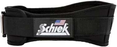 Schiek Sports Model 2004 Nylon 4 3/4' Weight Lifting Belt - Black