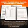 SaltWrap The Daily Fitness Planner - Best Weight Training Log, Food Journal and Fitness Tracker (Daily &amp; Weekly Pages + Goal Tracking Templates) - Spiral-bound, 280 pages (16 weeks): Size 7"x10