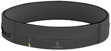 FlipBelt Zipper Running Belt   Fitness and Running Fanny Pack for Women and Men   Non Chafing Waist Band Pack for Phone Keys Money   Moisture Wicking Storage Belt   USA Company