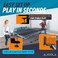 Joola Premium Avanti Table Tennis Net And Post Set - Portable And Easy Setup 72" Regulation Size Ping Pong Screw On Clamp Net, White/Black (31009)