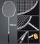 Senston N80 Professional Quality Carbon Fiber Badminton Racket with Carry Bag Included