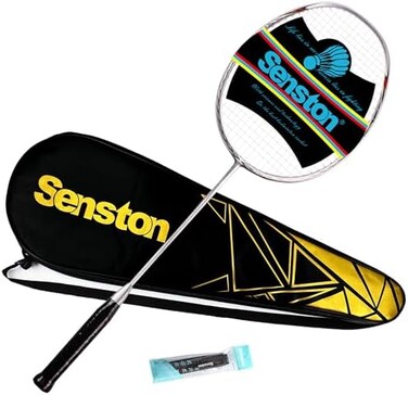 Senston N80 Professional Quality Carbon Fiber Badminton Racket with Carry Bag Included