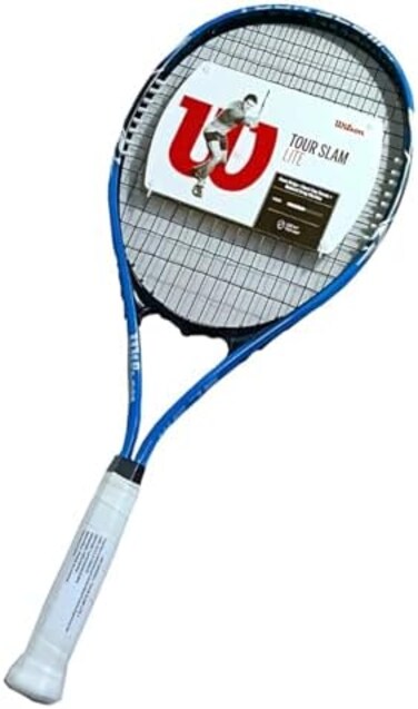 Wilson Tour Slam Lite Tennis Racket, Aluminium, Head-Light (grip-heavy) balance, 291 g, 69.9 cm length