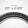 Schwinn Replacement Bike Tire, Folding Mountain Bike Tire, High Traction Knobs, Steel Bead Construction, Standard Bike Tires, Bicycle Replacement Parts